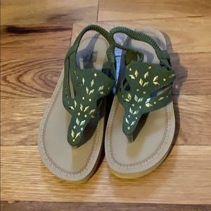 Olive green sandals